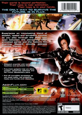 Aeon Flux (USA) box cover back